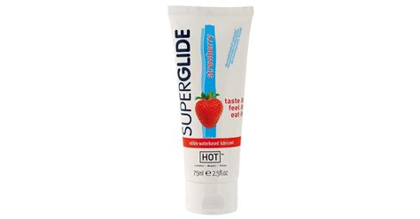 HOT Superglide Strawberry Ml Edible Lubricant Waterbased Lubrykant Na Bazie Wody