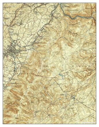 Usa Timeless Maps Uniontown Pennsylvania Map Editorial Stock Photo ...