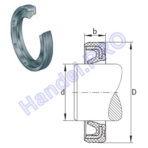 Манжетное уплотнение вала INA G22X30X4 (22x30x4) - характеристики ...