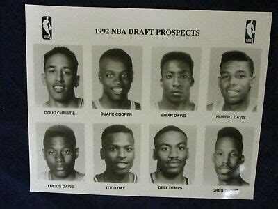 1992 NBA Draft Prospects sheet #8 Glossy Press Photo | eBay