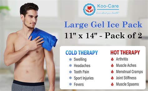 Amazon Koo Care Large Flexible Gel Ice Pack For Injuries Reusable