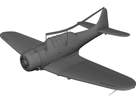 Dauntless Dive Bomber D 3D Model - 3DCADBrowser