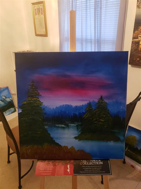 My Third Shot At Painting Based On Bob S Island In The Wilderness [season 29 Episode 1] R Bobross