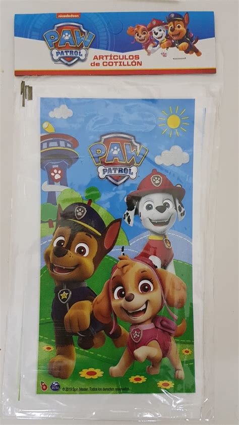 PAW PATROL BOLSAS x 10u Cotillón Dulce Mixtura