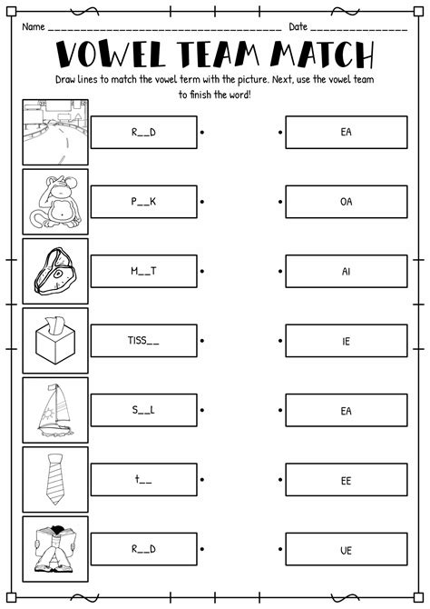 Free Printable Vowel Team Worksheets 1872 Hot Sex Picture