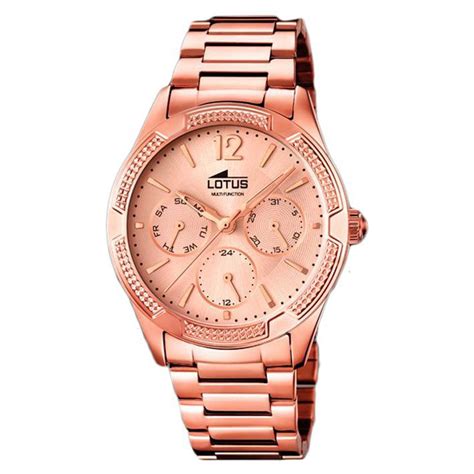 Reloj Lotus Trendy Mujer Chapado En Oro Rosa Acero Inoxidable 15924 1