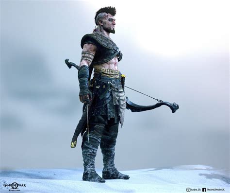 Artista Brasileiro Cria Arte Espetacular De Atreus Adulto Em God Of War