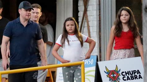 Matt Damon Steps Out With His Daughters in Australia