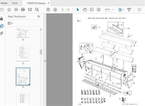 Massey Ferguson Mf 33 Grain Drill Parts Manual Pdf Download