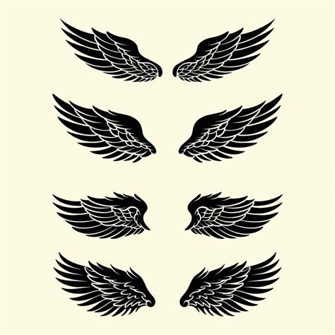 Designs Wings Silhouette Logo 43923948 Vector Art At Vecteezy