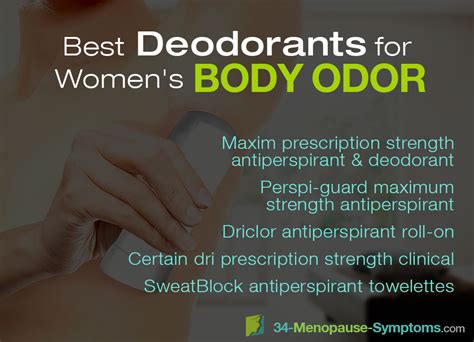 Best Deodorants For Womens Body Odor Menopause Now