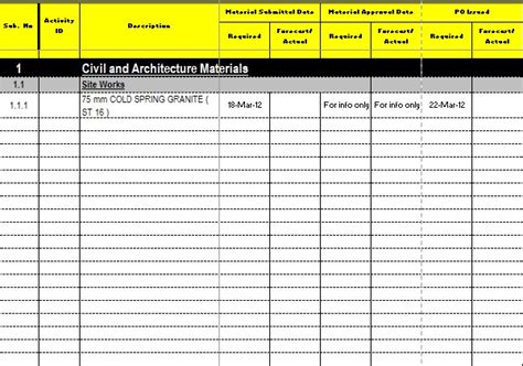 Free Procurement Spreadsheet Templates Excel Word Pdf Excel Tmp