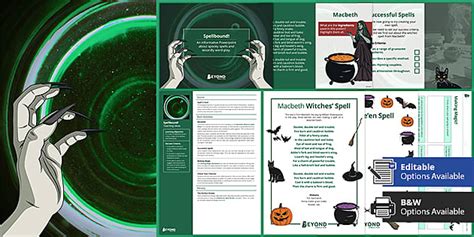 Macbeth Witches Spell Lesson Pack Halloween 2020 Beyond