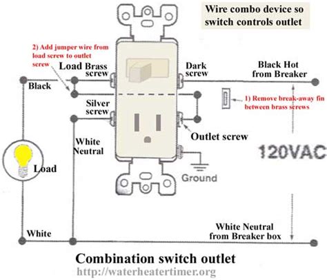 How To Wire A Switch Outlet Combo Combo Switch Outlet Wiring