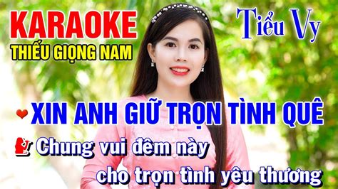 Xin Anh Gi Tr N T Nh Qu Song Ca C Ng Ti U Vy Karaoke Thi U Gi Ng Nam