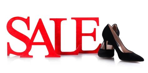 Premium Photo | Sale with shoes isolated on white