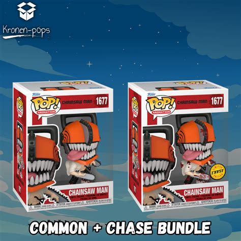 Chainsaw Man - Chainsaw Man Common + Chase Funko Pop! Bundle – Kronen-p0ps