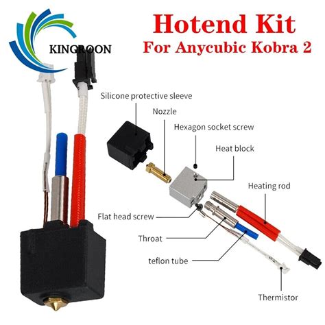 V W Hotend Kit For Anycubic Kobra D Printer Print Head Mm