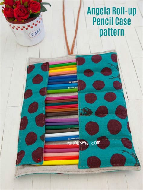 Angela Roll Up Pencil Case Sewing Pattern Sew Modern Bags