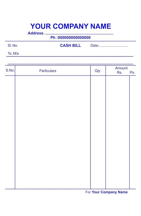 Gst Bill Book Format Ubicaciondepersonascdmxgobmx