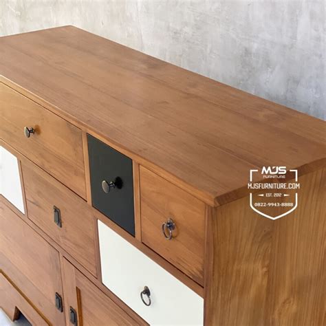 Cabinet Lemari Kecil Kayu Jati Minimalis Mjs Furniture Jepara