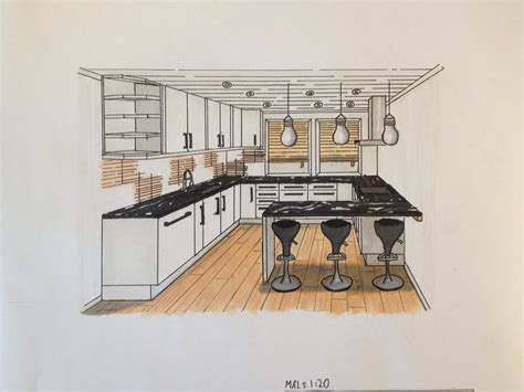 Interior: Kitchen 1 point perspective by TheBIF94 on DeviantArt