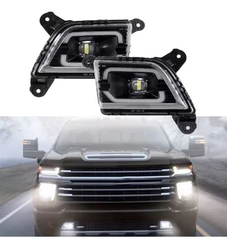 Faros Niebla Led Lupa Drl Silverado Cheyenne 2019 Al 2021