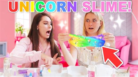 Making Unicorn Slime With Leah Ashe Youtube