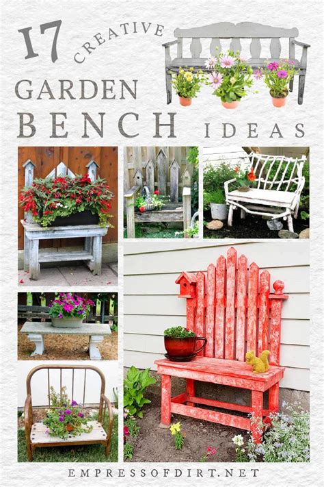 Garden Benches 17 Creative And Rustic Ideas — Empress Of Dirt