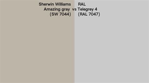 Sherwin Williams Amazing Gray Sw Vs Ral Telegrey Ral