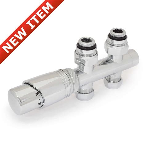 West Delta Chrome Twin Straight Trv Valve Uk