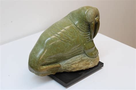 Eskimo Hand Carved Soapstone Walrus For Sale At Stdibs Walrus Hands