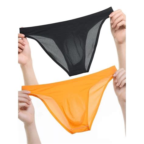 Intimo Uomo Slip Lingerie Vacanze Giornaliere Da Uomo Vedere Attraverso Colori Solidi Eur