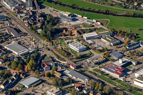 Haslach Im Kinzigtal Von Oben Ortsansicht Mit Bahnlinie Und