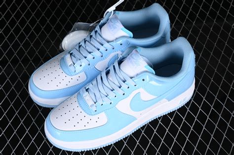Nike Air Force 1 07 Low Lackleder White Blue HP3656-533 - Air Force 1 ...
