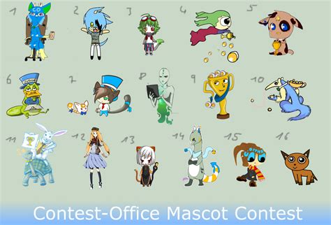 Contest-Office Mascot-Contest - ALL ENTRIES by Nahemii on DeviantArt