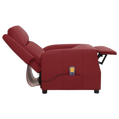 Rho Fauteuils Lectriques Fauteuil De Massage Inclinable Rouge