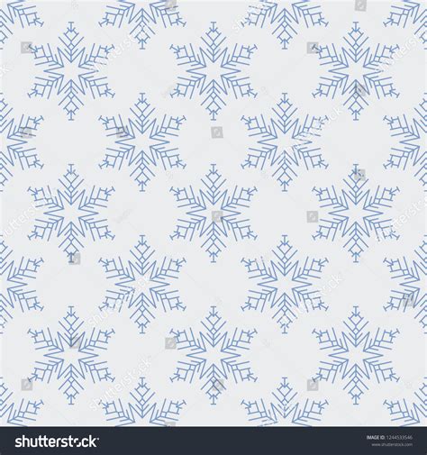 Seamless Snowflake Pattern Illustration Pattern Wallpaper Stock Vector ...