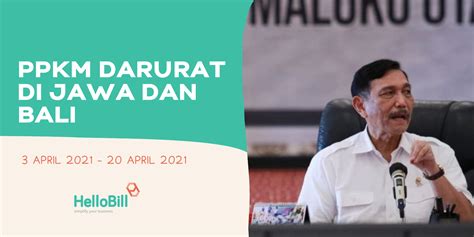 PPKM Darurat Di Jawa Dan Bali 3 Juli 2021 Blog Hellobill Id