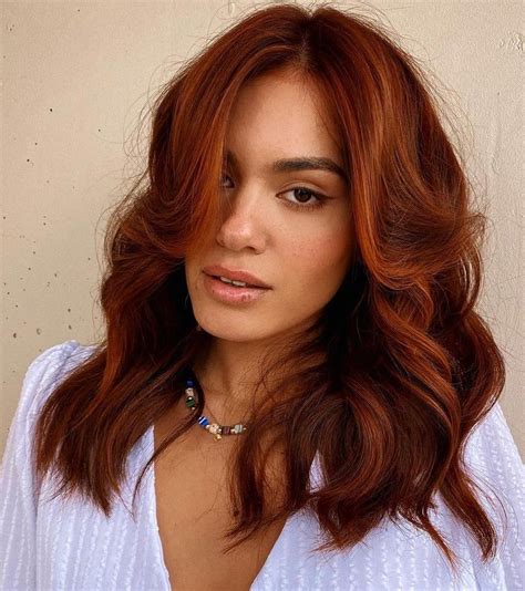 30 Stunning Ways To Wear Red Hair With Highlights Copper Hair Dark