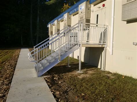 Entry Stairs For Modular Solutions Upside Innovations Installation