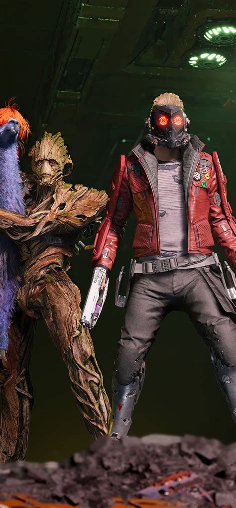 1242x2668 Guardians Of The Galaxy Game Characters 4k Iphone XS MAX ,HD ...