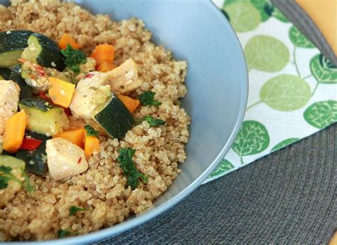 Quinoa aux légumes et poulet Recette Ptitchef