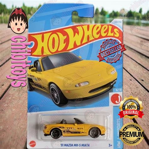 Jual Hot Wheels Mazda Mx Miata Kuning Sport Japan Car Original Mattel Shopee Indonesia