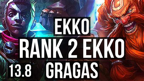 EKKO Vs GRAGAS JNG Rank 2 Ekko 70 Winrate 20 2 6 Legendary