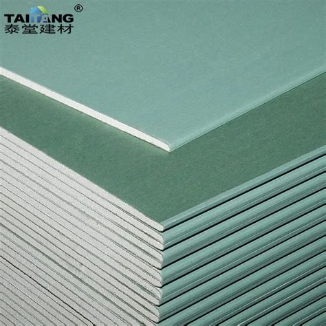 Sheetrock Drywall Waterproof Gypsum Board Panneau Gypse Vert China