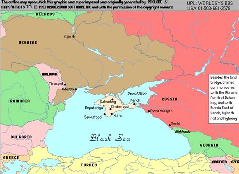 Map Depicting the Crimea