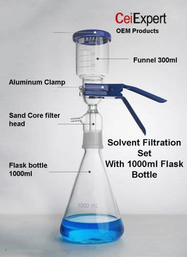 Solvent Filtration Set With 1000ml Flask Bottle