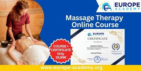 ️ Massage Therapy Online Course With Certificate Europe Academy Of London