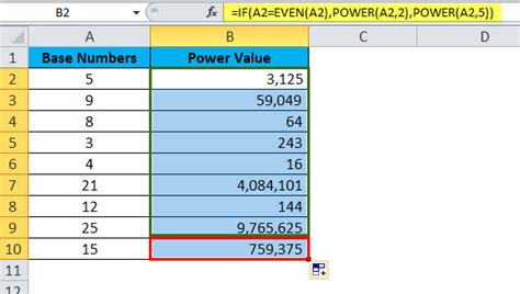 Power In Excel Formula Examples How To Use Power Function